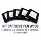 Kit Cartucce CMYKK per Stampante VP700 